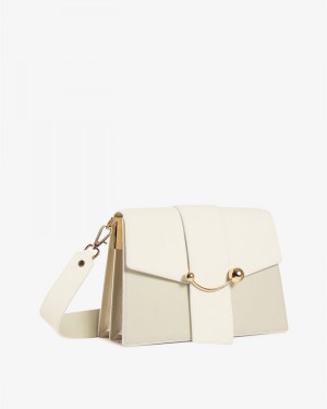 Women's Strathberry Crescent handbag Cream | 2740368-QD