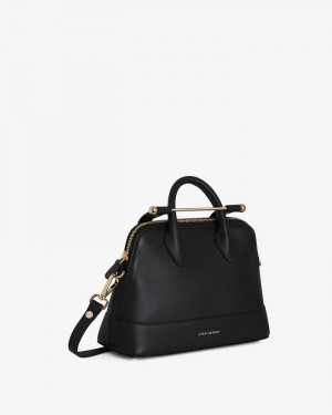 Women's Strathberry Dome Mini handbag Black | 0863452-AM