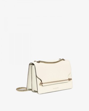 Women's Strathberry East/West Crossbody Bags Cream | 0567129-YX