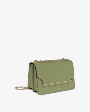 Women's Strathberry East/West Crossbody Bags Green | 3652841-ZY