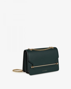 Women's Strathberry East/West Crossbody Bags Green | 4135690-CM