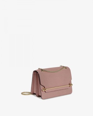 Women's Strathberry East/West Mini Crossbody Bags Pink | 0264853-CW