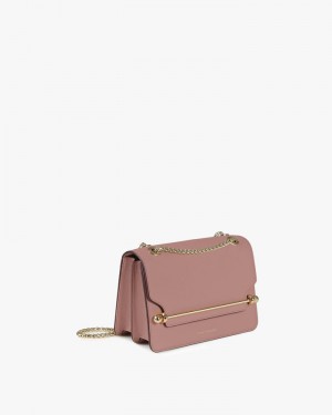 Women's Strathberry East/West Mini Crossbody Bags Pink | 4159782-OM