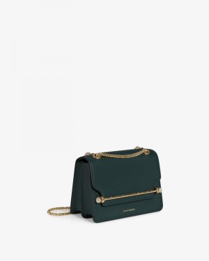 Women's Strathberry East/West Mini Shoulder Bags Green | 7856942-RX