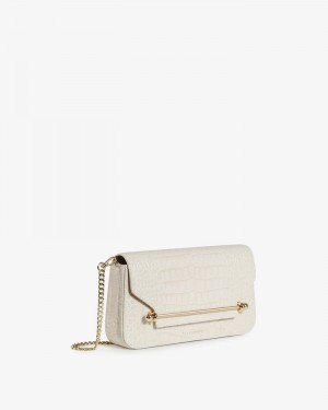 Women's Strathberry East/West Omni Crossbody Bags Cream | 8319650-VI