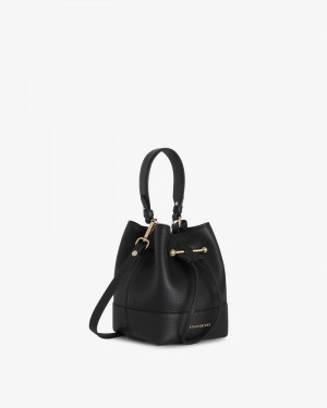 Women's Strathberry Lana Osette Bucket Bags Black | 7182905-QO