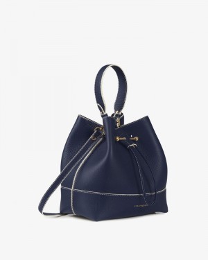 Women's Strathberry Lana Osette Mid handbag Navy | 4128067-HJ