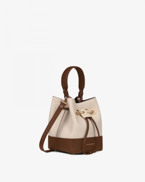 Women's Strathberry Lana Osette handbag Beige / Brown | 8562094-JH