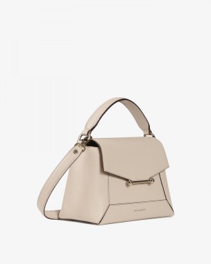 Women's Strathberry Mosaic Shoulder Bags Beige | 5694812-DM