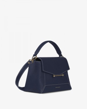 Women's Strathberry Mosaic Shoulder Bags Navy | 2958416-PD