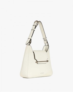 Women's Strathberry Multrees Hobo handbag Cream | 0173928-JB