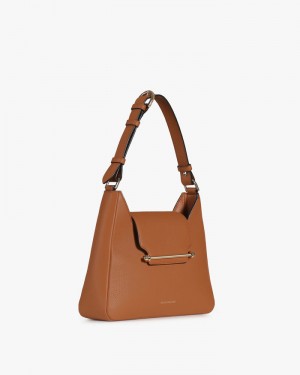 Women's Strathberry Multrees Hobo handbag Brown | 2035679-ZN