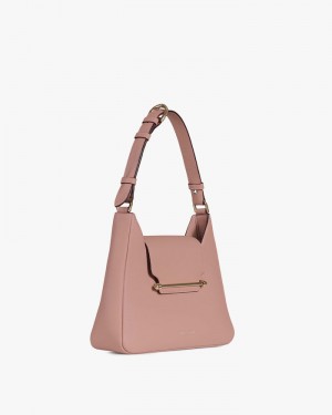 Women's Strathberry Multrees Hobo handbag Pink | 0516723-MQ