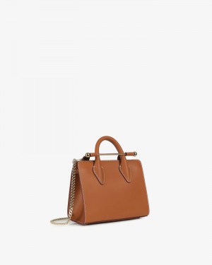 Women's Strathberry Nano Tote Bags Brown | 1274936-ZN