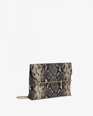 Women's Strathberry Stylist Clutch Bag Green / Brown | 6783914-AW