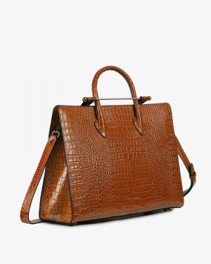 Women's Strathberry handbag Brown | 5806927-DM