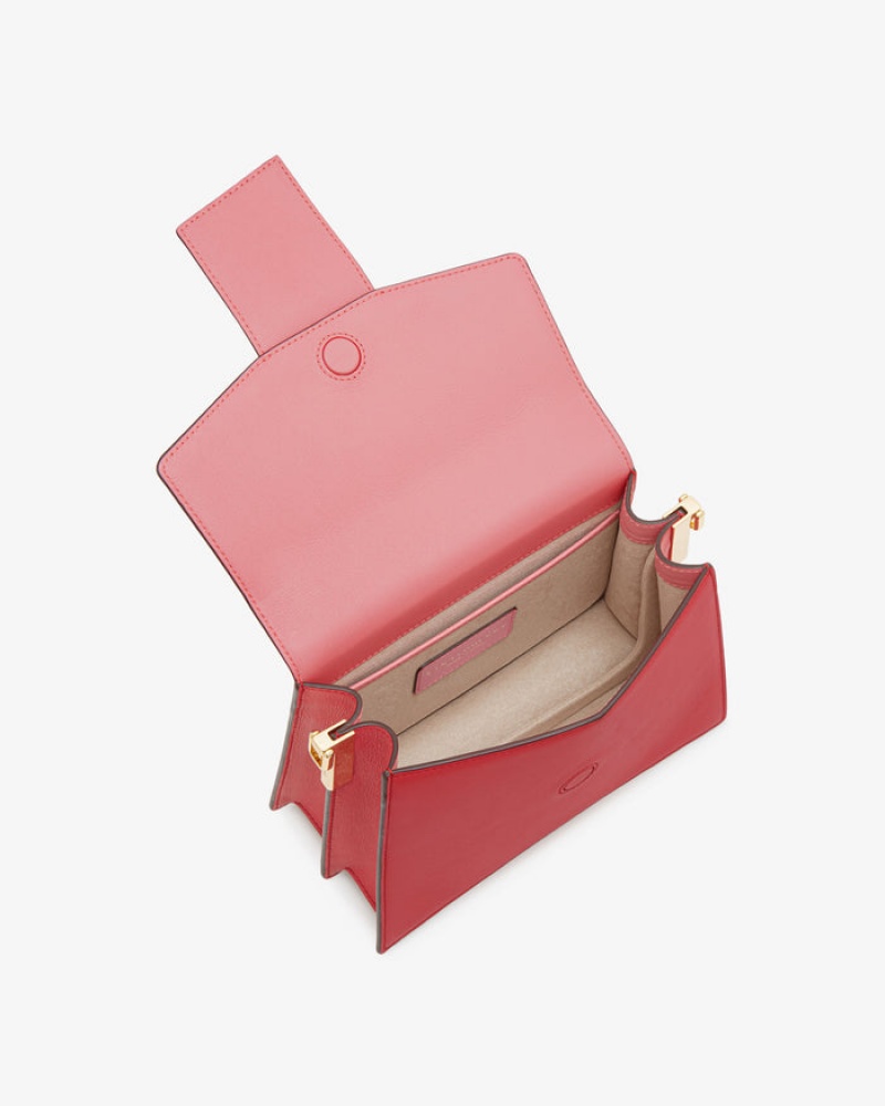 Women's Strathberry Box Crescen handbag Red / Pink | 0673584-YR