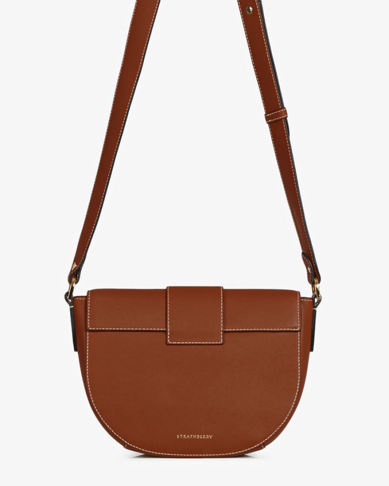 Women's Strathberry Crescent Crossbody Bags Brown | 1028697-QD