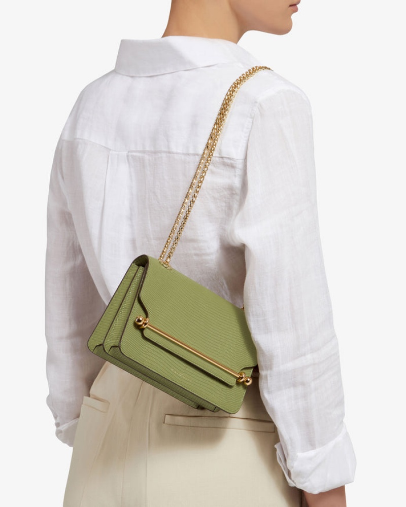 Women's Strathberry East/West Mini Crossbody Bags Green | 8502734-XW