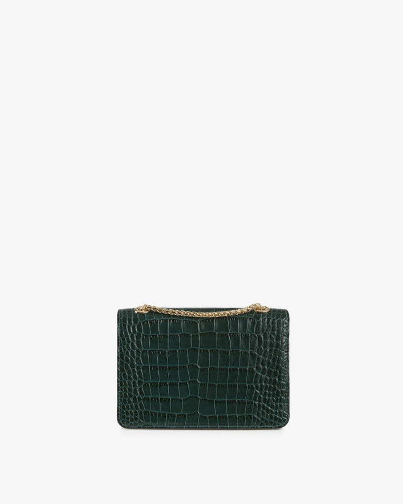 Women's Strathberry East/West Mini Crossbody Bags Green | 0985642-PN