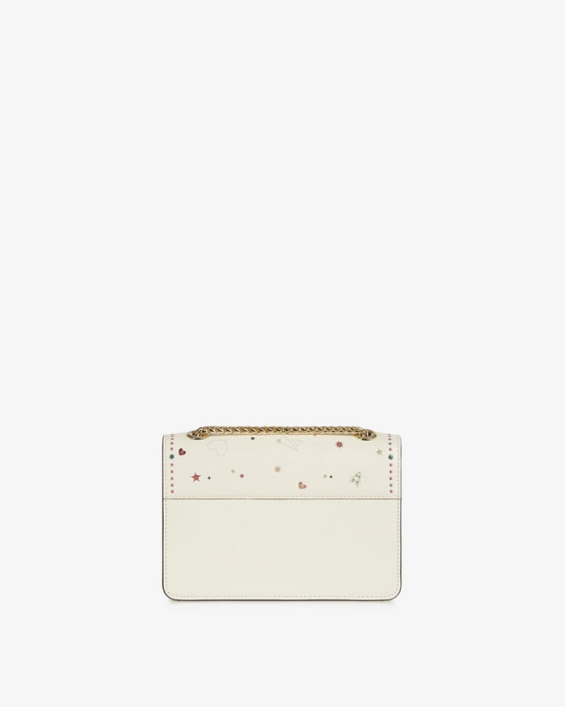 Women's Strathberry East/West Mini Crossbody Bags White | 2345897-OR