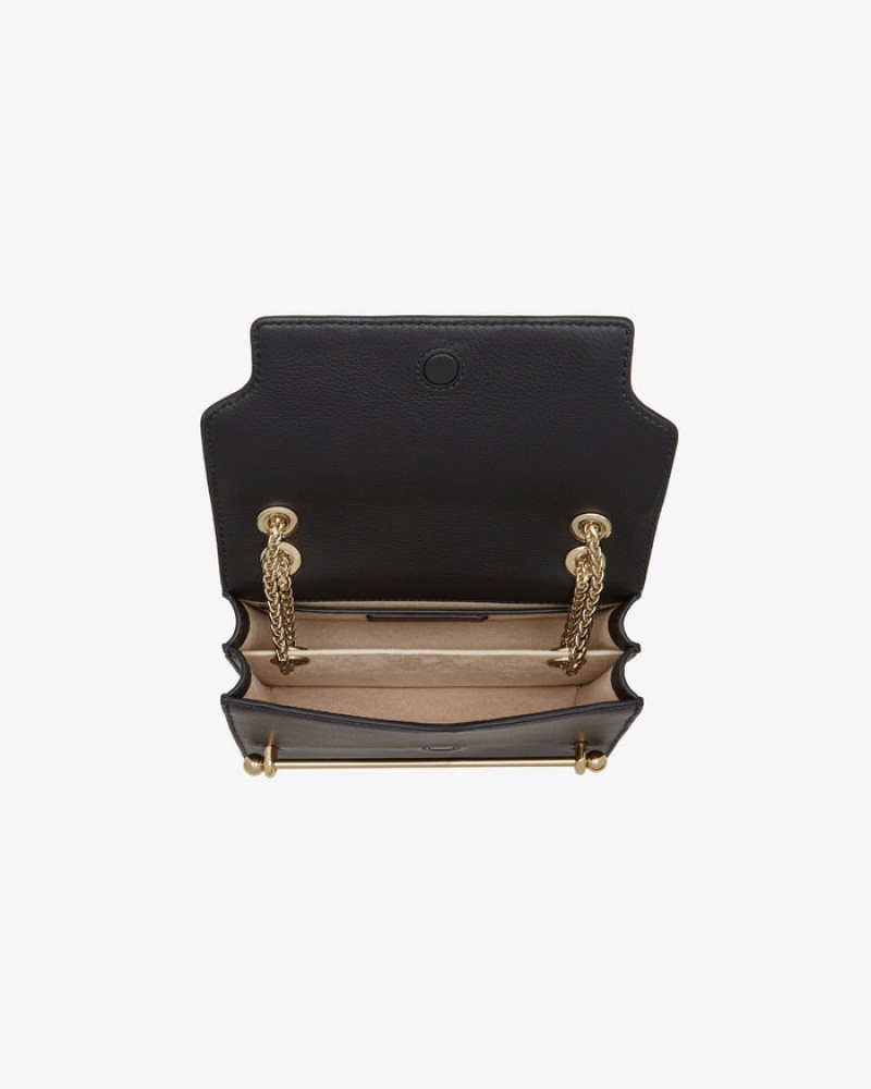 Women's Strathberry East/West Mini Shoulder Bags Black | 0182763-WQ