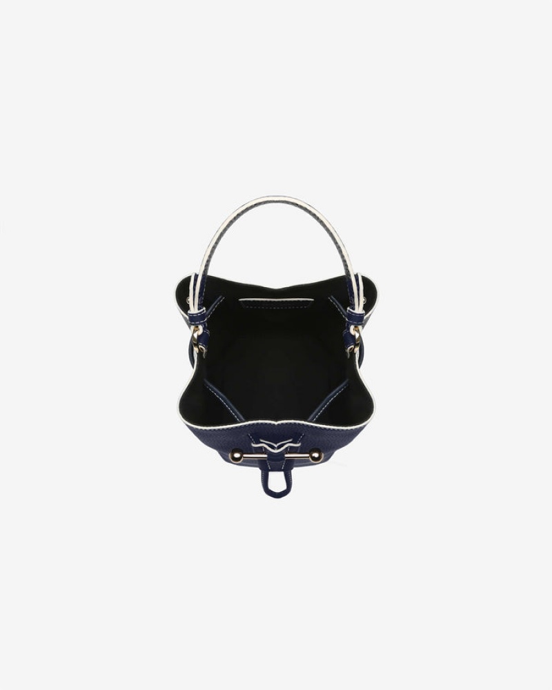 Women's Strathberry Lana Osette Bucket Bags Navy | 2654918-HA