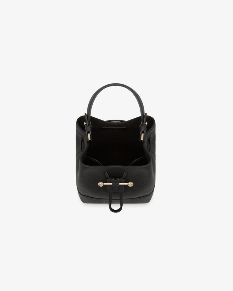 Women's Strathberry Lana Osette Bucket Bags Black | 7182905-QO