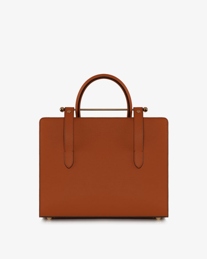 Women's Strathberry Midi Tote Bags Brown | 1968720-MX