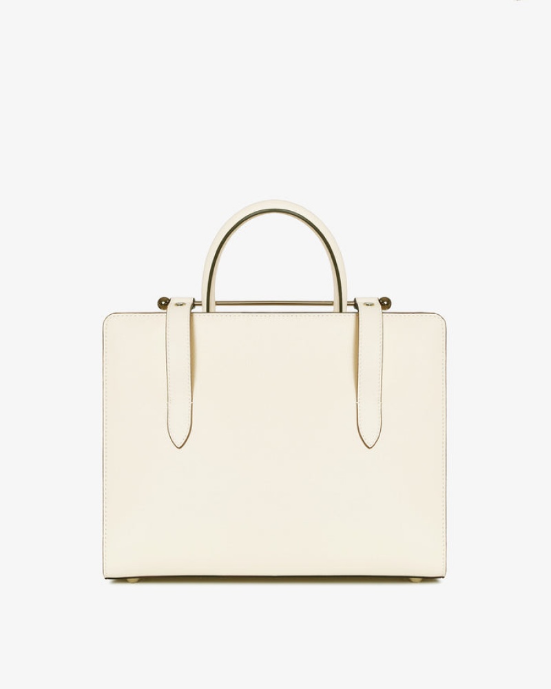 Women's Strathberry Midi handbag Cream | 1954670-XS