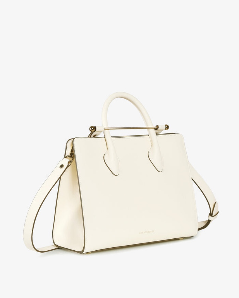 Women\'s Strathberry Midi handbag Cream | 1954670-XS