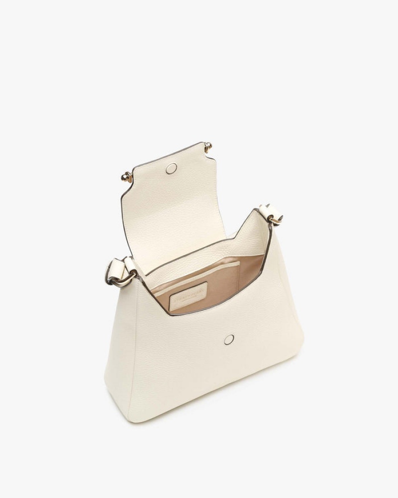 Women's Strathberry Multrees Hobo Shoulder Bags Cream | 7351924-FW