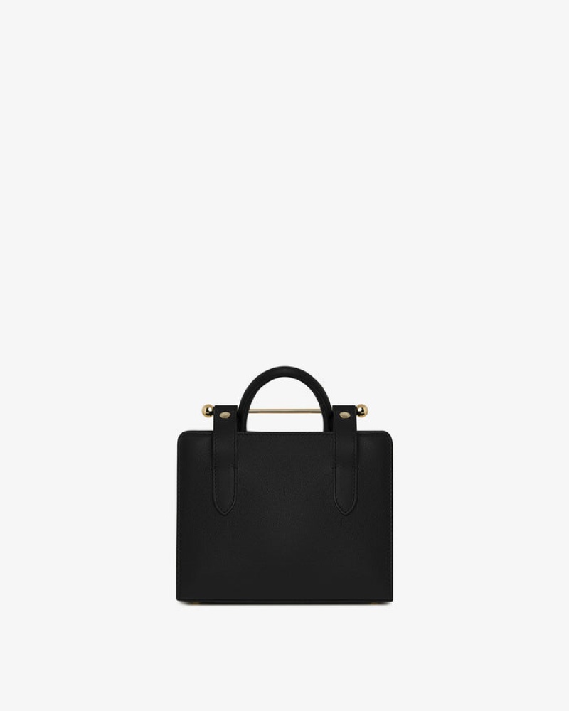 Women's Strathberry Nano Tote Bags Black | 0693728-QY