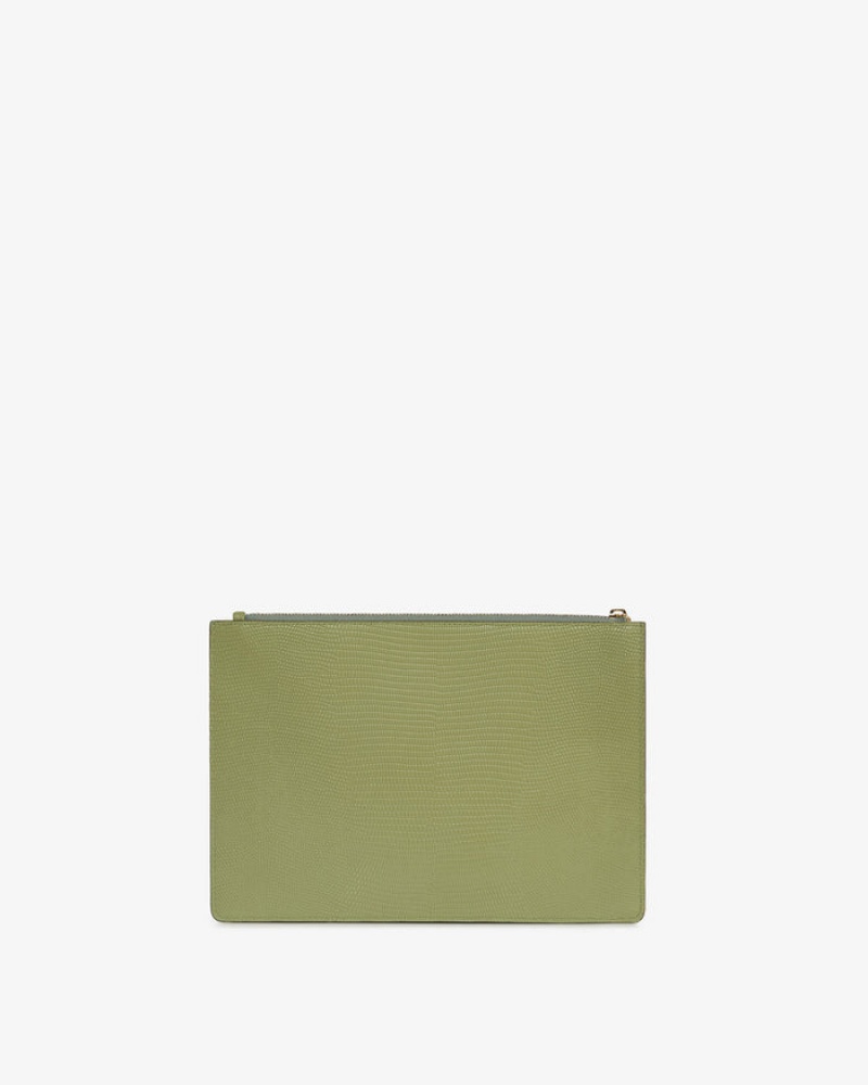 Women's Strathberry Pouch on a Chain Clutch Bag Green | 7329658-MN