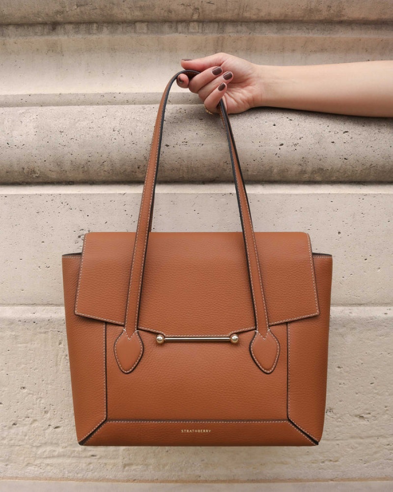 Women's Strathberry handbag Brown | 0389214-NS